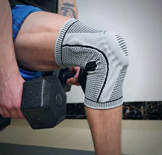Knee Compression Sleeve - Knee Support Brace Patella Protector for Cycling, Running, Basketball and Football