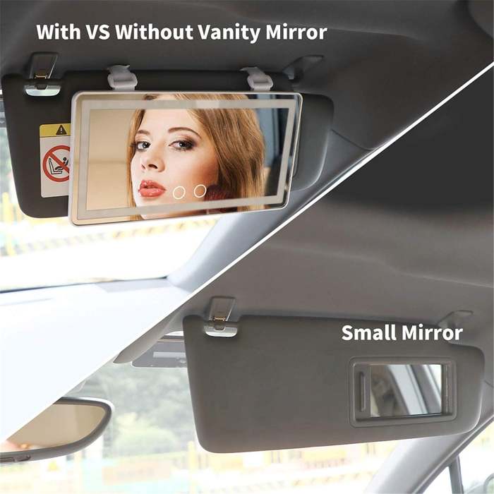 LED Car Makeup Mirror