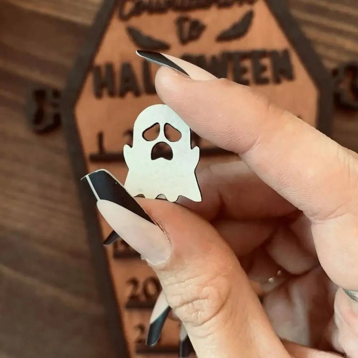 Wooden Halloween Decorative Decorations - Tabletop Wooden Ornament Christmas Countdown Calendar