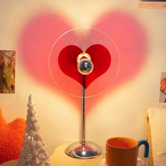 Romantic Heart Light Lamp - Sunset Led Light for Living Room, Barber Shop, Background Wall Decoration and Bedroom