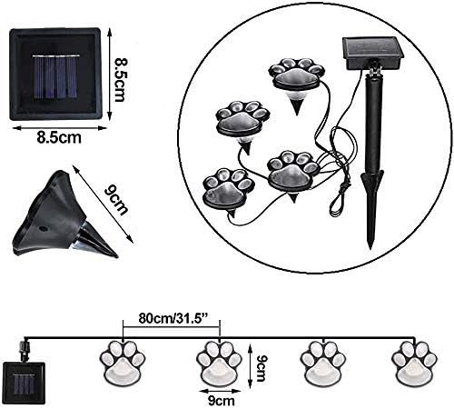 Paw Garden Lights - Paw Print  Solar Lights