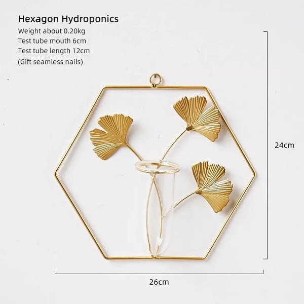 Hydroponic Wall Vase - Plant Hydroponic Wall Decor Decoration Holder Wall Decor Flower Arrangement
