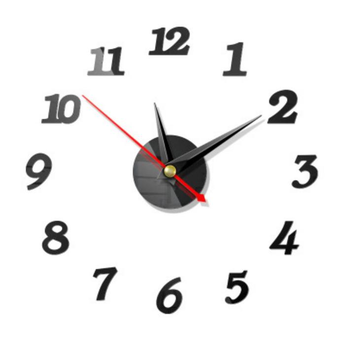 3D Wall Sticker Clock