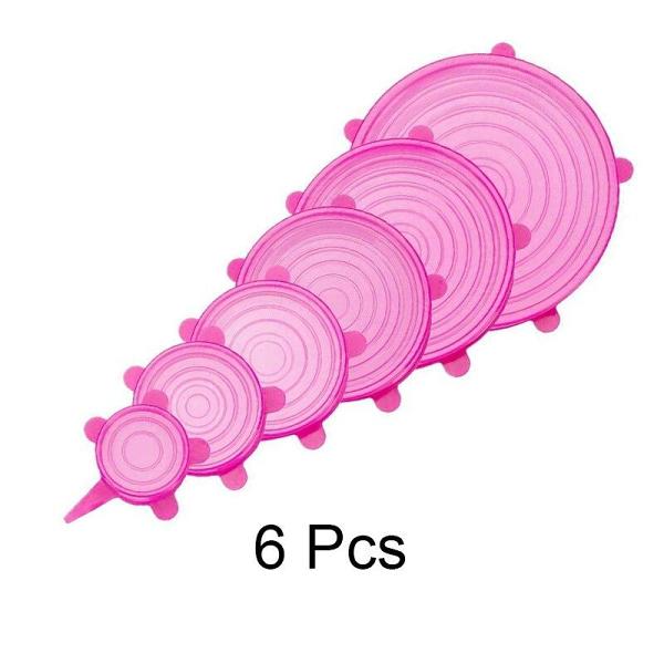 Universal Silicone Stretch Lids 6pcs.