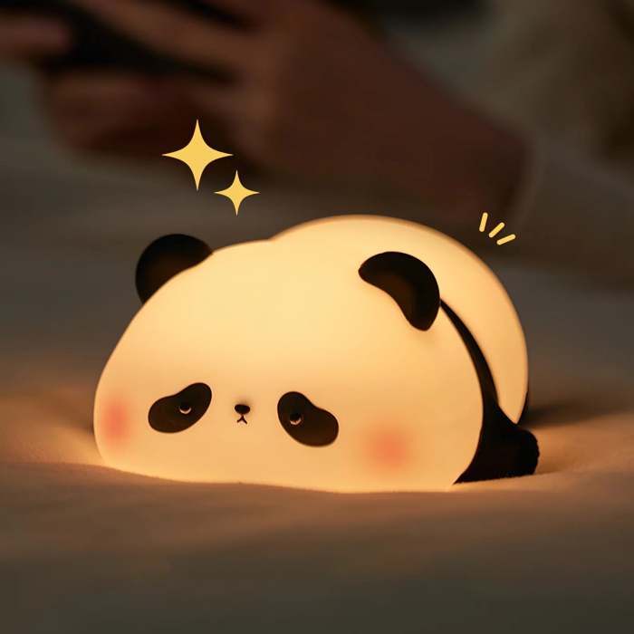 Panda LED Night Light - USB Rechargeable Touch Night Lamp for Bedroom