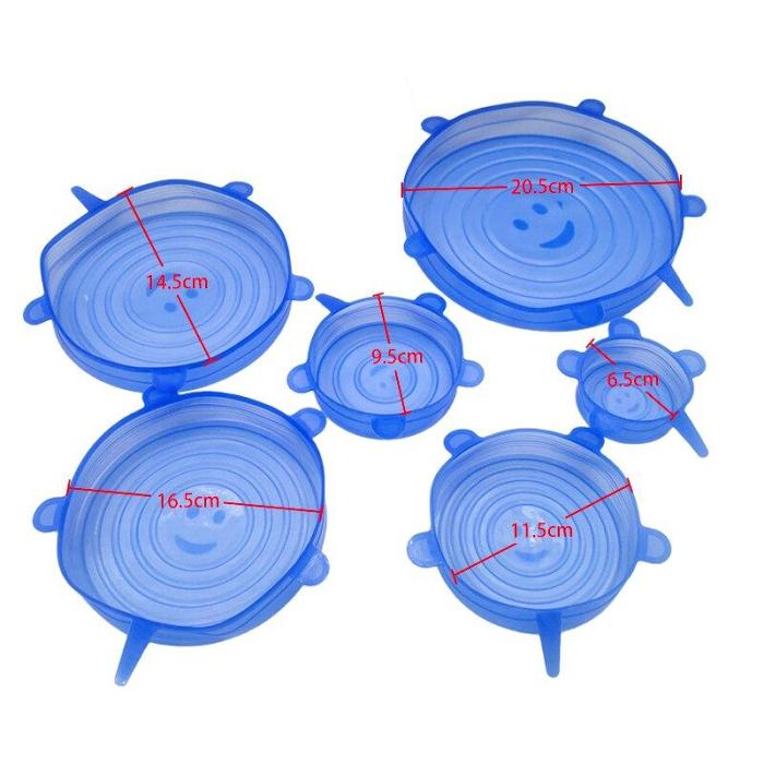 Universal Silicone Stretch Lids 6pcs.