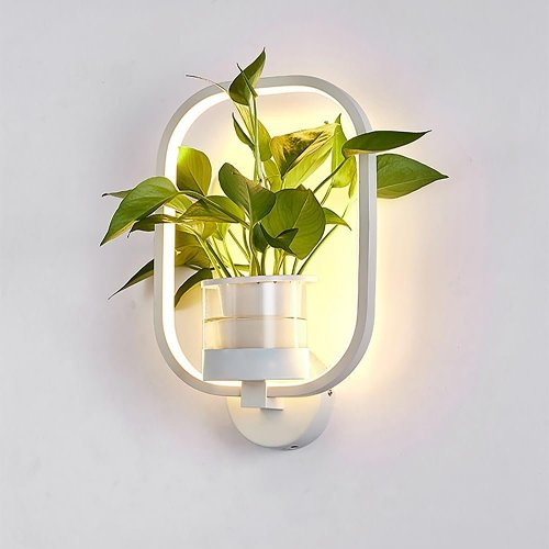 Nordic Planter Lamp - Simple Creative Wall Light for Bedroom Living Room Dining Corridor Wall