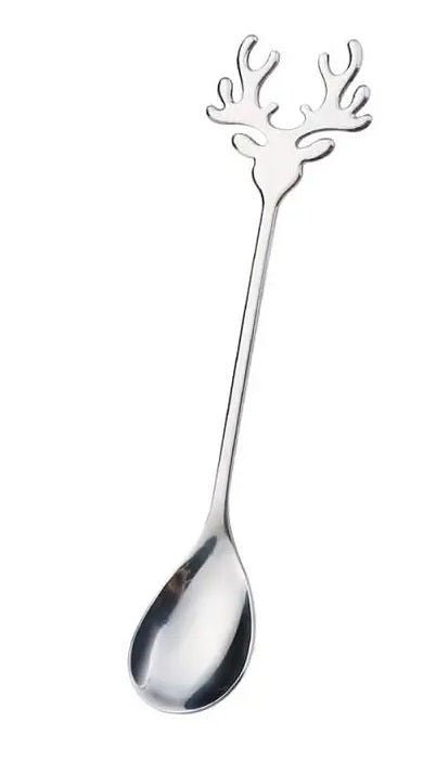 Stainless Steel Coffee Spoon or Fork – Perfect Christmas Gift! Mini Teaspoons for Desserts, Snacks, Ice Cream, and More. Elevate Your Tableware Collection