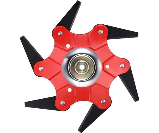 Steel Razor Trimmer Head - Lawn Mower Head Six-leaf Whirlwind Blade