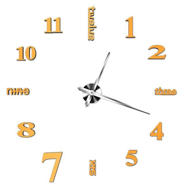 3D Wall Sticker Clock