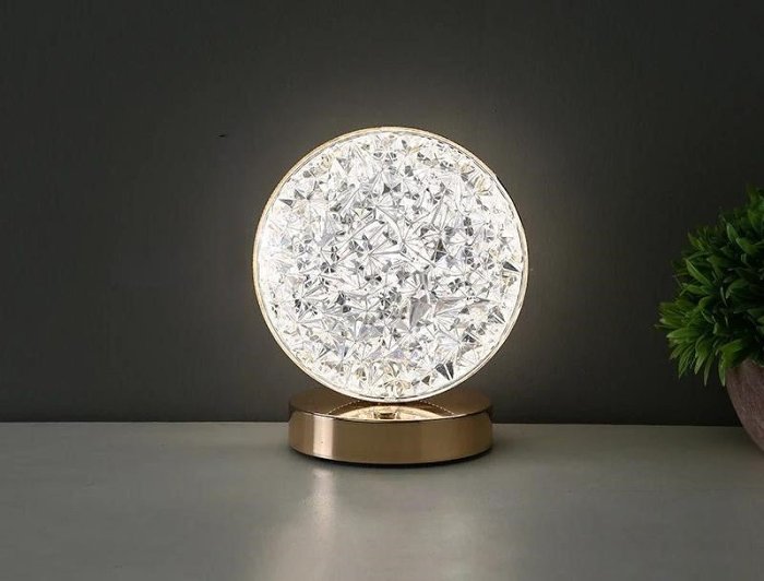 Crystal Touch Night Light – USB LED 3D Moon, Star, Square and Round Lamp for Dreamy Bedroom Ambience