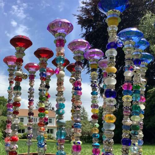 Beaded Christmas Garden Tree Stakes – Outdoor Dream Decor & Enchanting Gifts for Kids