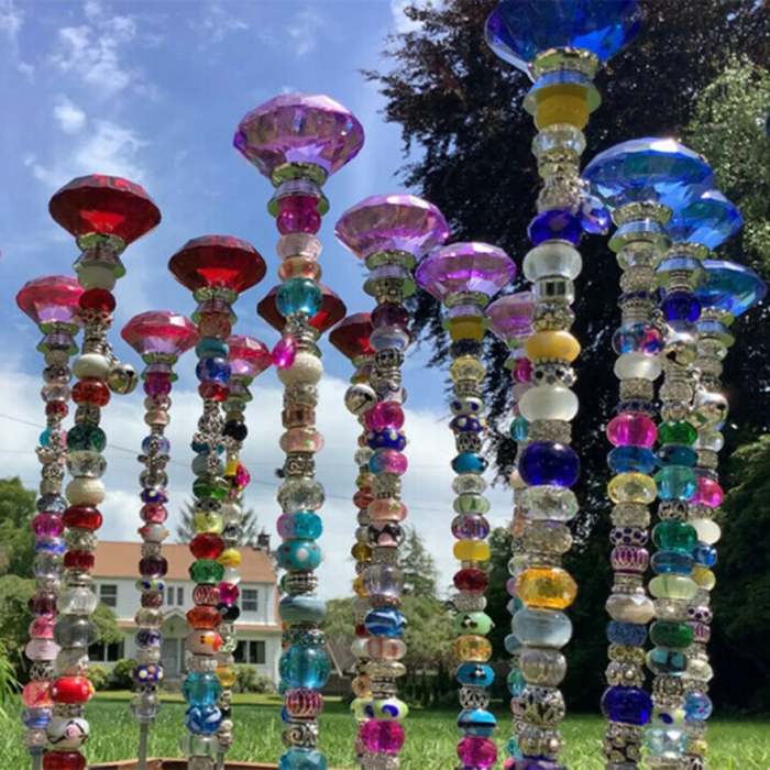 Beaded Christmas Garden Tree Stakes – Outdoor Dream Decor & Enchanting Gifts for Kids