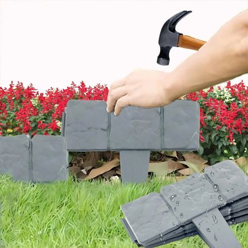 Garden Landscape Edging Border No Dig - 20pcs DIY Garden Fence