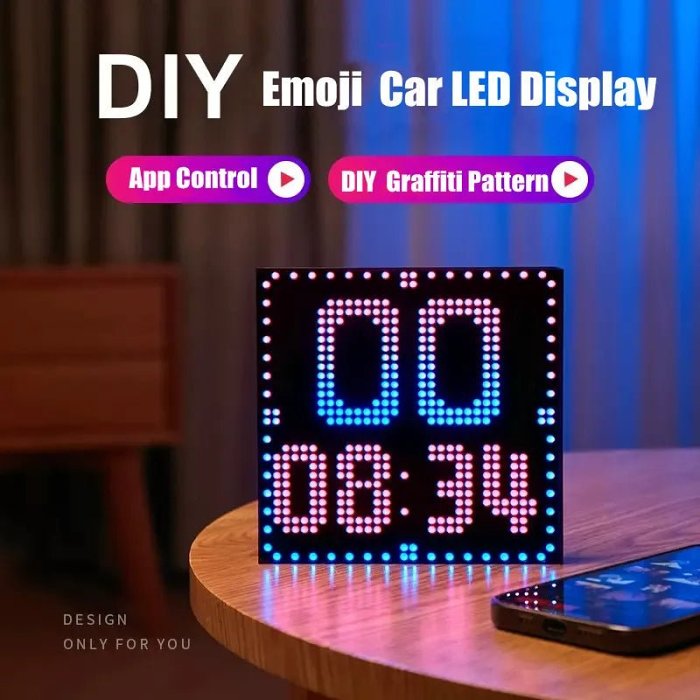 Smart LED Matrix Pixel Panel - Programmable LED Lamp for Home Decoration, Bar, Shop, Hotel, Gift