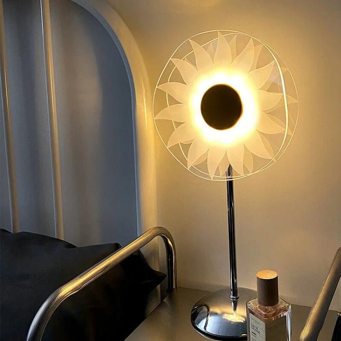 Windmill Sunflower Lamp - Study Lamp, LED Crystal Table Lamp Atmosphere Light Decorative Bedside Night Light