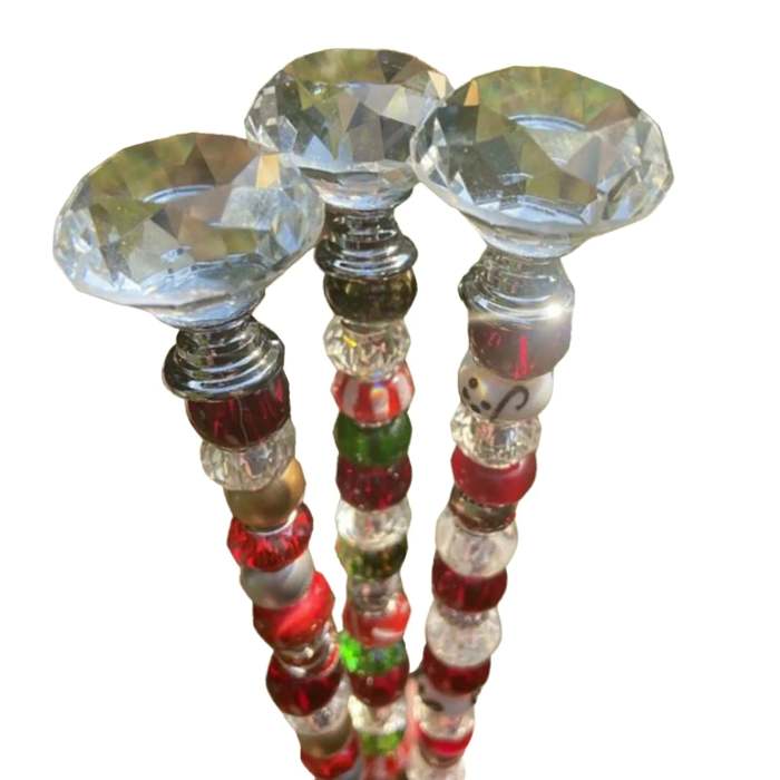 Beaded Christmas Garden Tree Stakes – Outdoor Dream Decor & Enchanting Gifts for Kids
