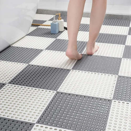 Non-Slip Bathroom Mat – Experience Ultimate Comfort with This Large Jigsaw Waterproof Mat, Perfect for Your Kitchen, Bath, Shower, and Toilet