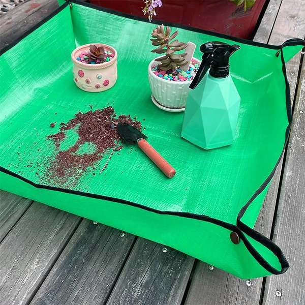 Gardening Work Mat - Repotting Mat for Indoor Plant Transplanting & Potting Soil Mess Control