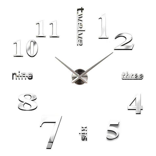 3D Wall Sticker Clock