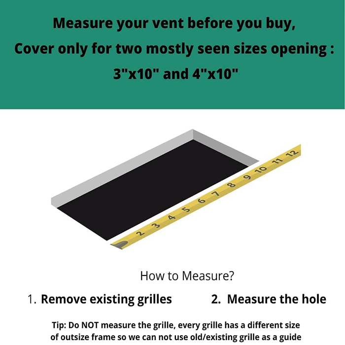 Floor Register Magnetic Mesh Filter