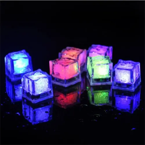 Glowing LED Ice Cubes – Ignite Fun with Fast-Flash Water Toys for Vibrant Party Decorations and Magical Drinks
