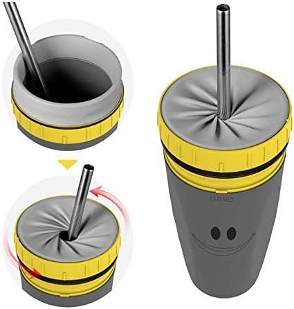 No Cover Twist Cup - Leak Proof and Insulated Revolutionary Twist Plastic Travel Mug, Lidless
