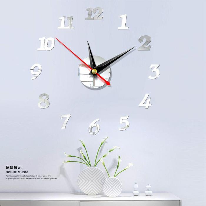 3D Wall Sticker Clock