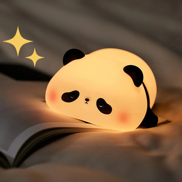 Panda LED Night Light - USB Rechargeable Touch Night Lamp for Bedroom