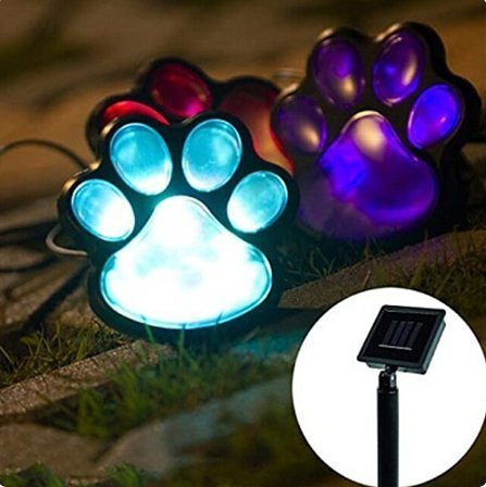 Paw Garden Lights - Paw Print  Solar Lights