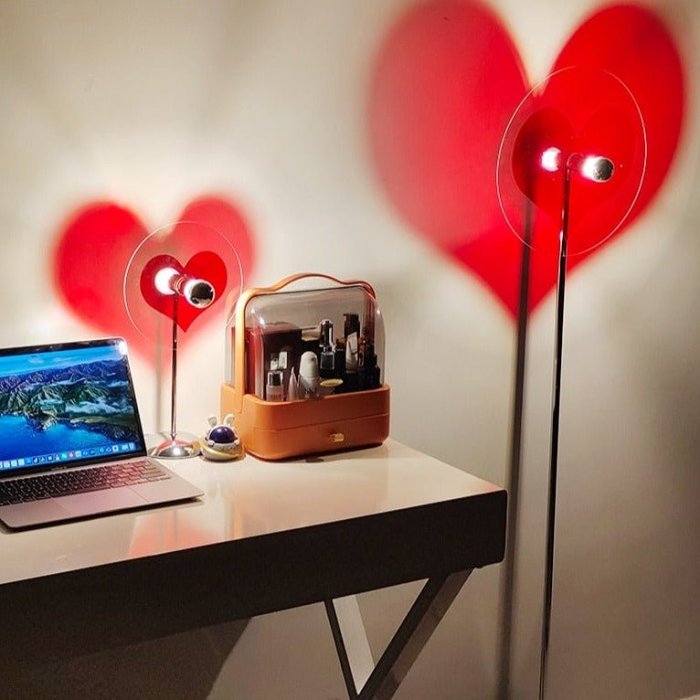 Romantic Heart Light Lamp - Sunset Led Light for Living Room, Barber Shop, Background Wall Decoration and Bedroom