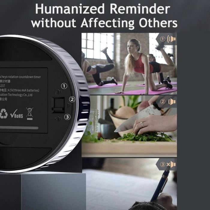 Kitchen Timer Countdown Alarm Clock, Large LED Display for Cooking Kids Senior