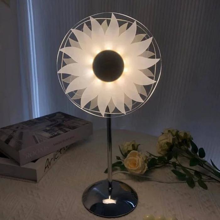 Windmill Sunflower Lamp - Study Lamp, LED Crystal Table Lamp Atmosphere Light Decorative Bedside Night Light