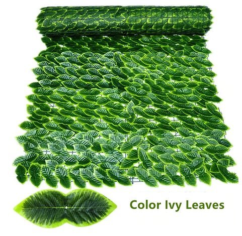 Artificial Privacy Leaf Fence Screen - Greenery for Outdoor Garden Yard Terrace Patio Balcony