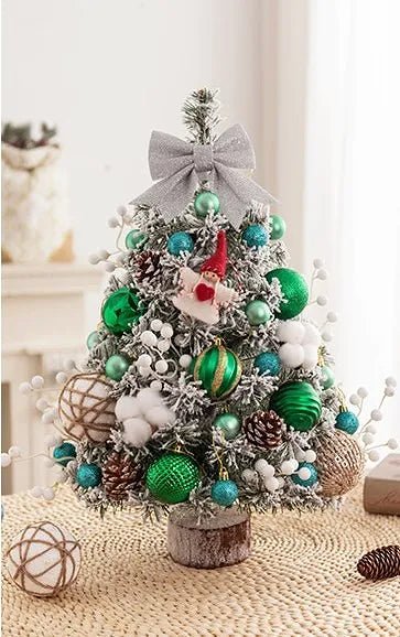 Mini Tabletop Christmas Tree with LED Lights – 45CM Festive Decor for Home, Office & Parties