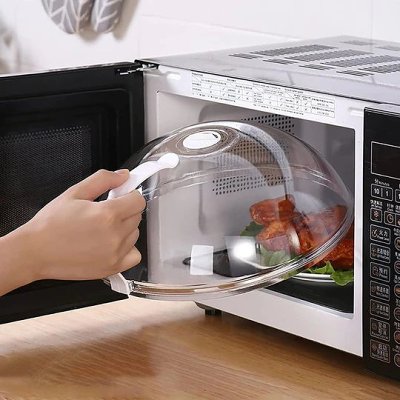 Microwave Food Cover -  Transparent High-temperature Resistant Plastic Cover