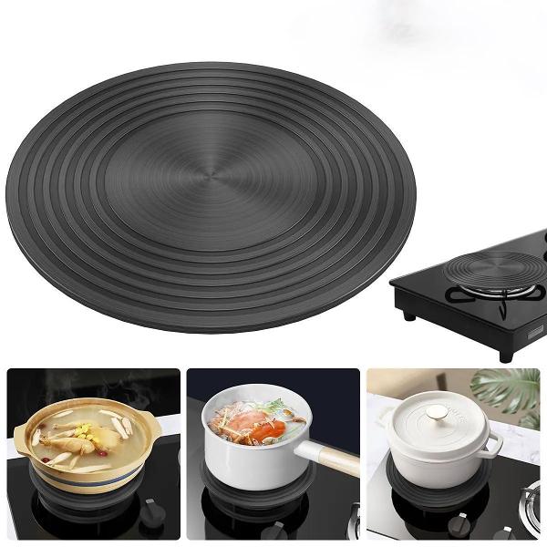 Aluminum Alloy Heat-Conductive Discs – Gas Stove Pot Protectors for Even Cooking, Anti-Burning, Thawing & Heat Insulation