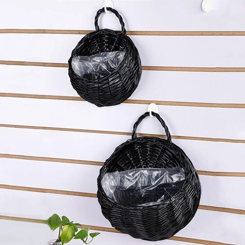 Handmade Woven Hanging Basket – Natural Wicker Storage Basket for Home, Garden, Wedding, and Wall Decorations.