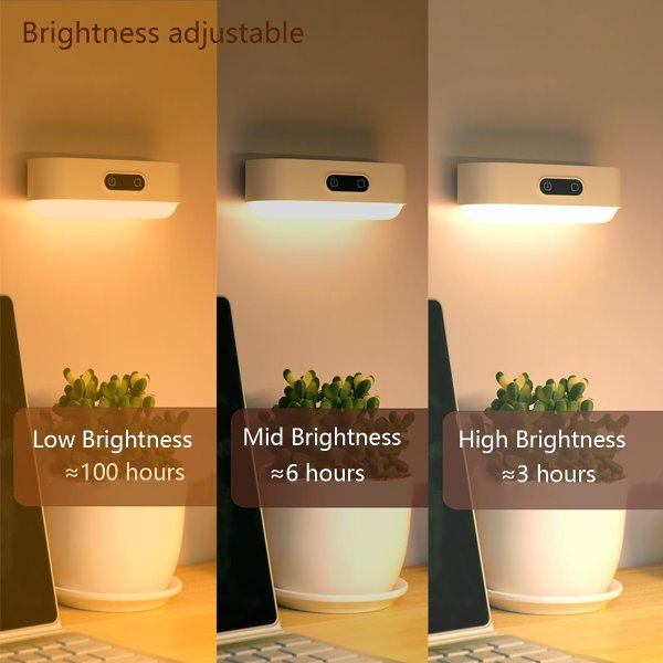 Peel & Stick Multipurpose Wireless Night Light - Motion Sensor Night Light with Touch Control for Cabinet, Bedroom, Hallway, College Dorm Room