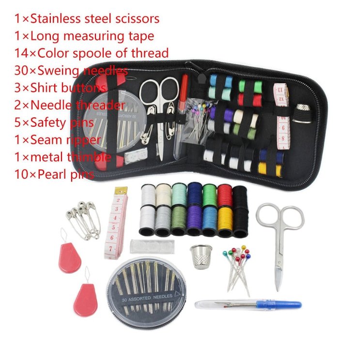 Handheld Mini Electric Sewing Machine - Heavy Duty Machine with 128pcs Sewing Kit