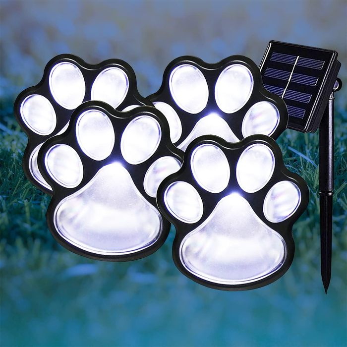 Paw Garden Lights - Paw Print  Solar Lights