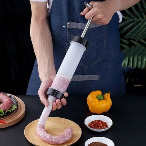 Manual Sausage Machine - Food Grade Kitchen Sausage Stuffer Tool for Household Use