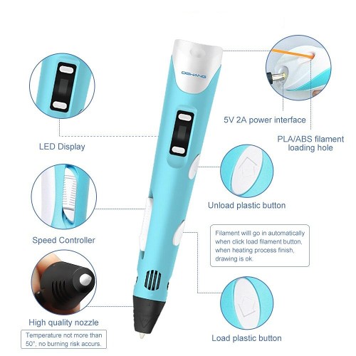 Printing Pen for Kids -  3D Pen Perfect for Creativity and Artistic Decorations