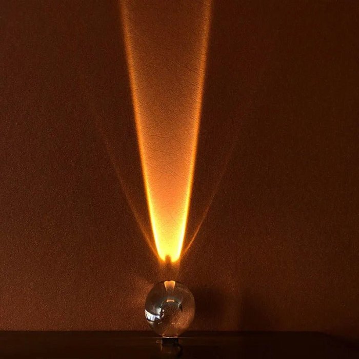 Table Lamp Led Crystal Eye - Small LED Table Lamp, Aura Night Light for Bedroom, Living Room, Party and Home Decor