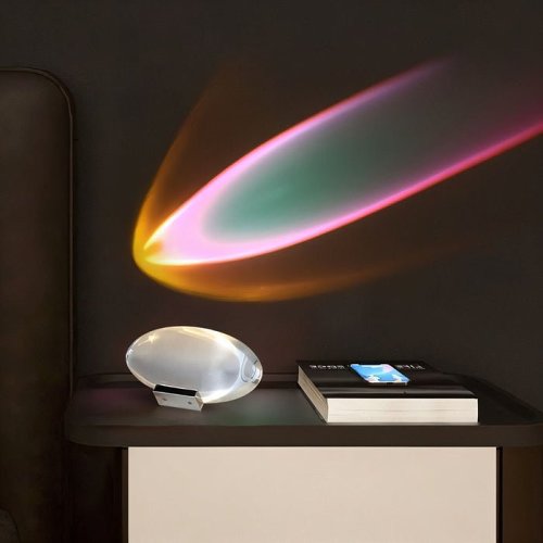 Table Lamp Led Crystal Eye - Small LED Table Lamp, Aura Night Light for Bedroom, Living Room, Party and Home Decor