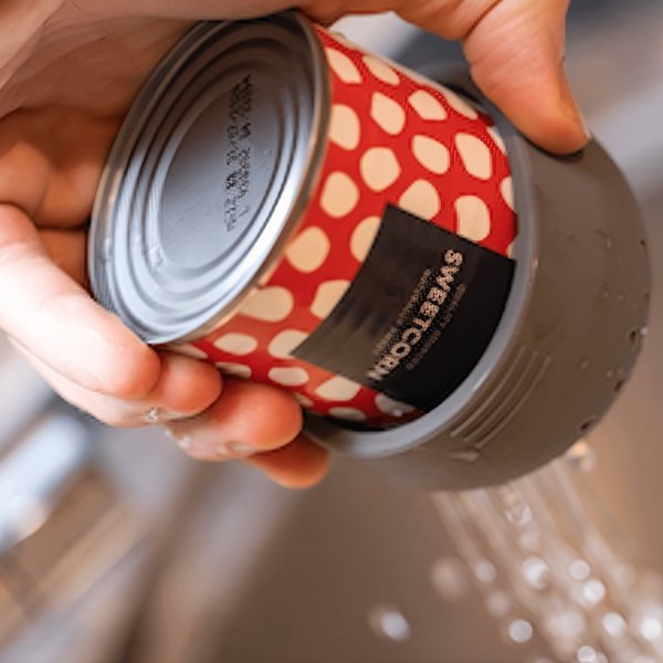 Snap On Colander - Portable Mini Can Drainer Made From Silicone for Drain Chickpeas and Tinned Fruit