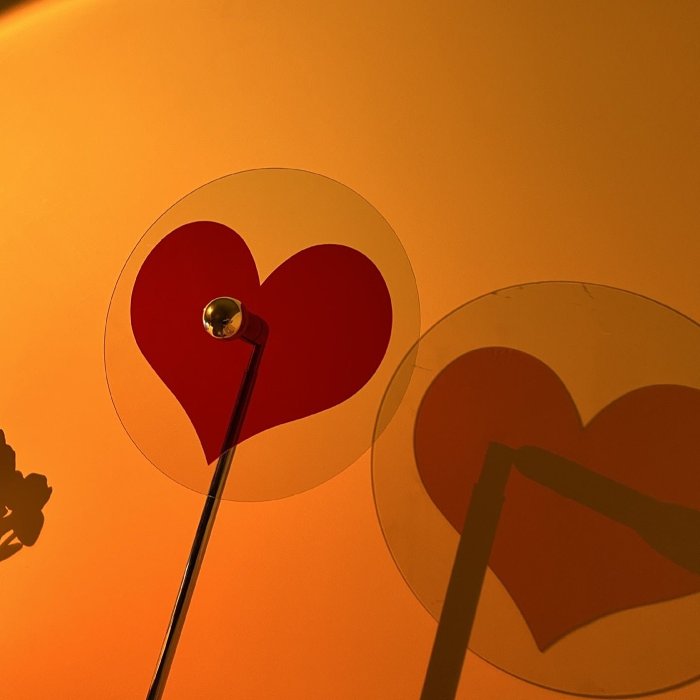 Romantic Heart Light Lamp - Sunset Led Light for Living Room, Barber Shop, Background Wall Decoration and Bedroom