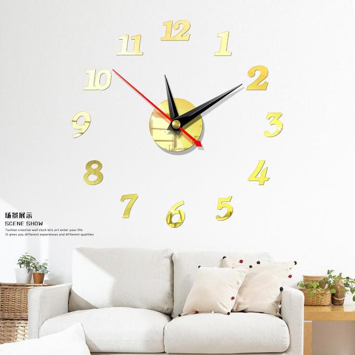 3D Wall Sticker Clock