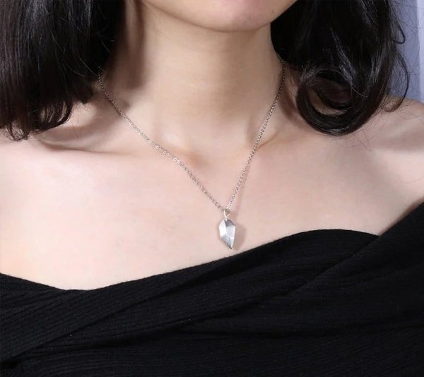 Magnetic Couple Necklace -  Two Souls One Heart Pendant Necklaces for Couple