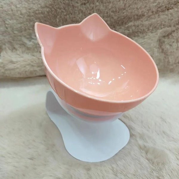 Non-Slip Dual Cat & Dog Feeding Bowls – Stylish Pet Feeder with Stand for Food & Water